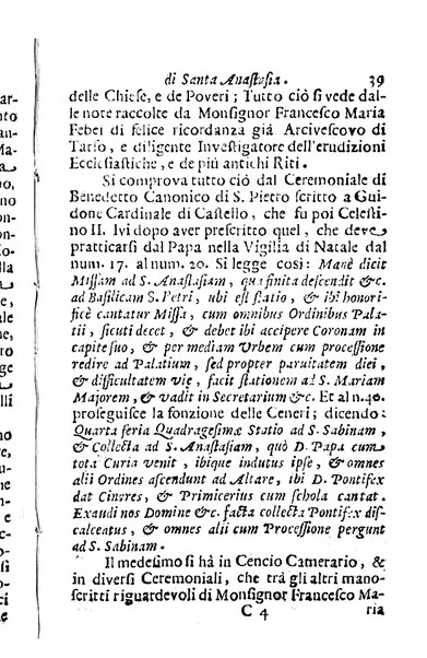 Brevi notizie dell'antico, e moderno stato della chiesa collegiata di S. Anastasia di Roma raccolte, e consacrate all'eminentisimo, ... principe, il signor cardinale Nuno da Cunha de Attayde ... da Filippo Cappello ...