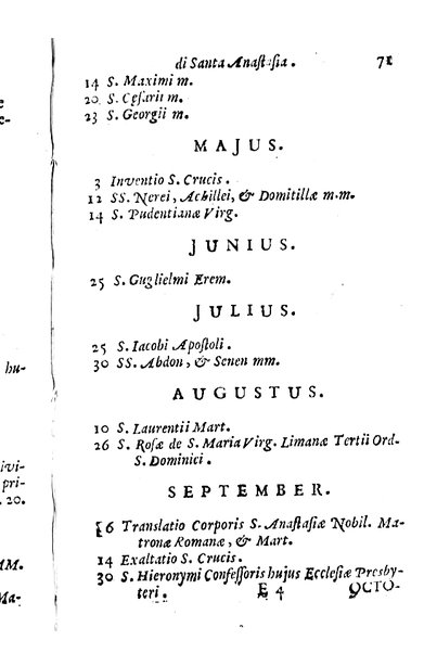 Brevi notizie dell'antico, e moderno stato della chiesa collegiata di S. Anastasia di Roma raccolte, e consacrate all'eminentisimo, ... principe, il signor cardinale Nuno da Cunha de Attayde ... da Filippo Cappello ...