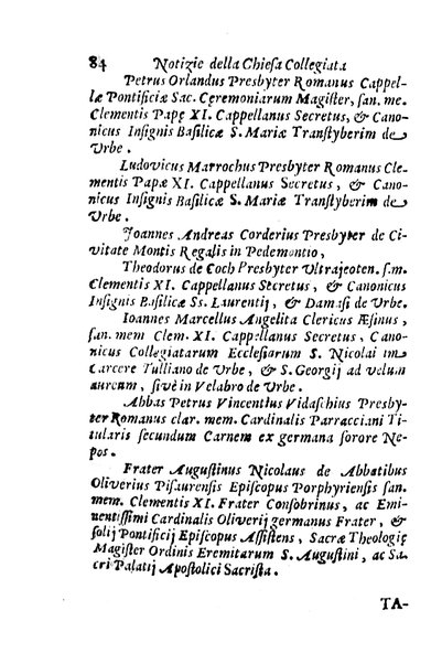 Brevi notizie dell'antico, e moderno stato della chiesa collegiata di S. Anastasia di Roma raccolte, e consacrate all'eminentisimo, ... principe, il signor cardinale Nuno da Cunha de Attayde ... da Filippo Cappello ...
