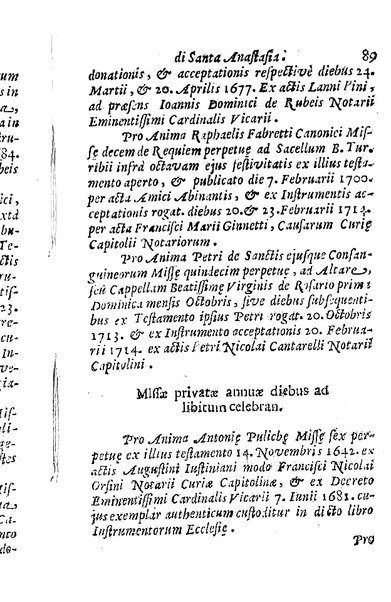 Brevi notizie dell'antico, e moderno stato della chiesa collegiata di S. Anastasia di Roma raccolte, e consacrate all'eminentisimo, ... principe, il signor cardinale Nuno da Cunha de Attayde ... da Filippo Cappello ...