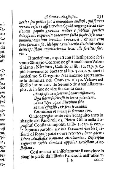 Brevi notizie dell'antico, e moderno stato della chiesa collegiata di S. Anastasia di Roma raccolte, e consacrate all'eminentisimo, ... principe, il signor cardinale Nuno da Cunha de Attayde ... da Filippo Cappello ...