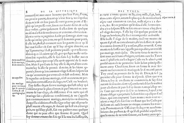 De la republique des Turcs: & là ou l'occasion s'offrera, des meurs & loy de tous Mohamedistes, par Guillaume Postel cosmopolite