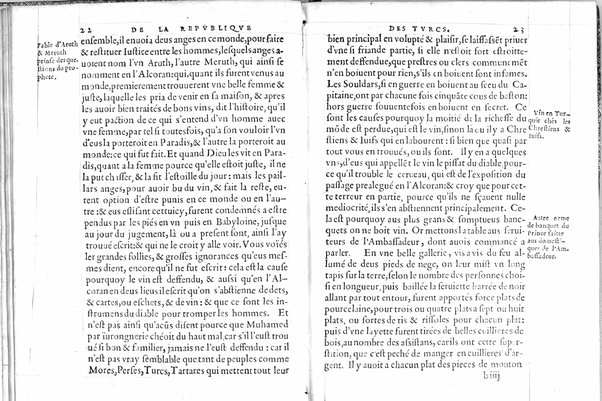 De la republique des Turcs: & là ou l'occasion s'offrera, des meurs & loy de tous Mohamedistes, par Guillaume Postel cosmopolite