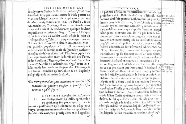 De la republique des Turcs: & là ou l'occasion s'offrera, des meurs & loy de tous Mohamedistes, par Guillaume Postel cosmopolite