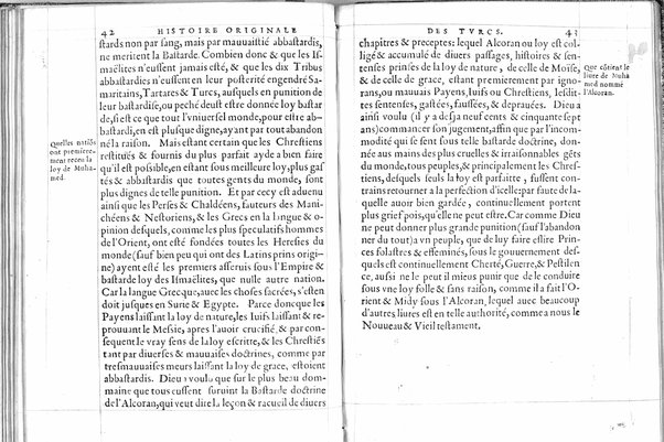 De la republique des Turcs: & là ou l'occasion s'offrera, des meurs & loy de tous Mohamedistes, par Guillaume Postel cosmopolite