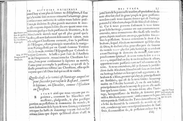 De la republique des Turcs: & là ou l'occasion s'offrera, des meurs & loy de tous Mohamedistes, par Guillaume Postel cosmopolite