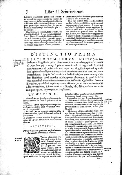 2: Commentariorum in secundum librum sententiarum tomus secundus