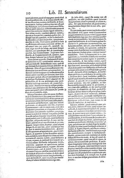 2: Commentariorum in secundum librum sententiarum tomus secundus