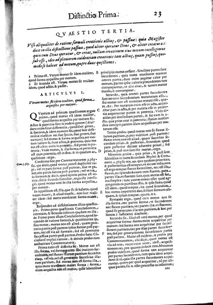 2: Commentariorum in secundum librum sententiarum tomus secundus