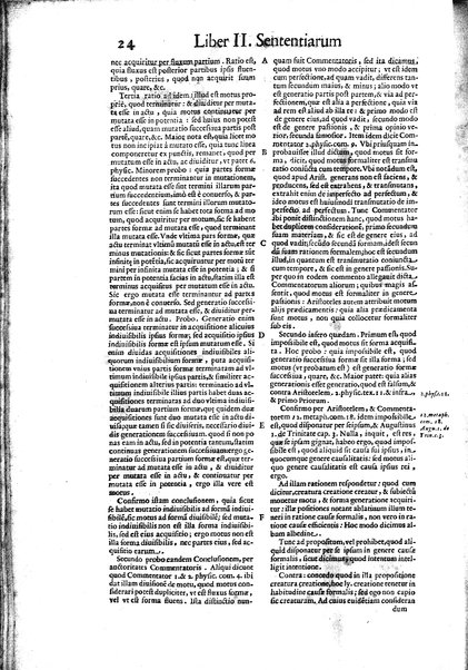 2: Commentariorum in secundum librum sententiarum tomus secundus