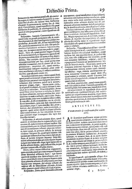 2: Commentariorum in secundum librum sententiarum tomus secundus