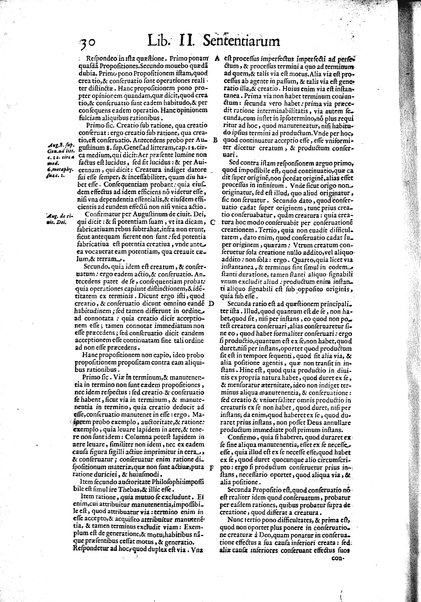 2: Commentariorum in secundum librum sententiarum tomus secundus