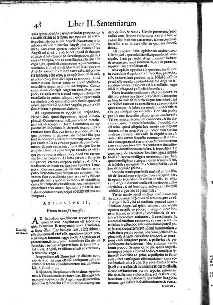 2: Commentariorum in secundum librum sententiarum tomus secundus