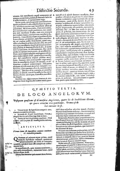 2: Commentariorum in secundum librum sententiarum tomus secundus