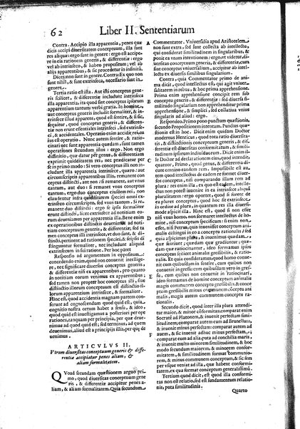 2: Commentariorum in secundum librum sententiarum tomus secundus