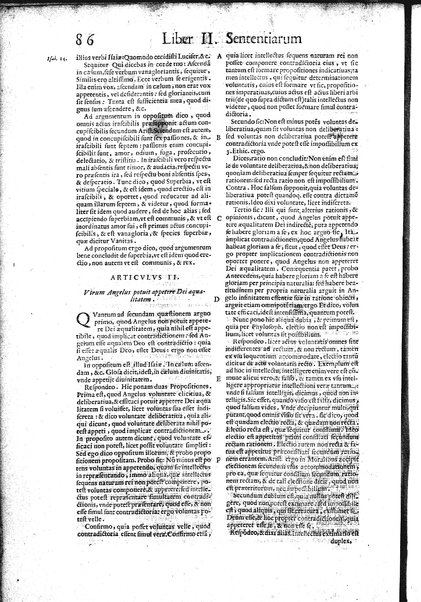 2: Commentariorum in secundum librum sententiarum tomus secundus