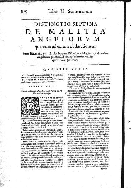 2: Commentariorum in secundum librum sententiarum tomus secundus
