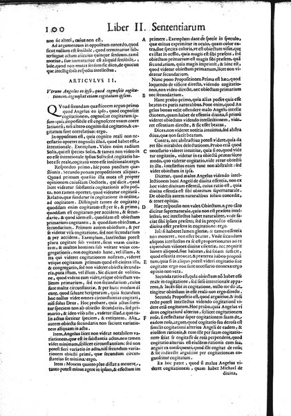 2: Commentariorum in secundum librum sententiarum tomus secundus