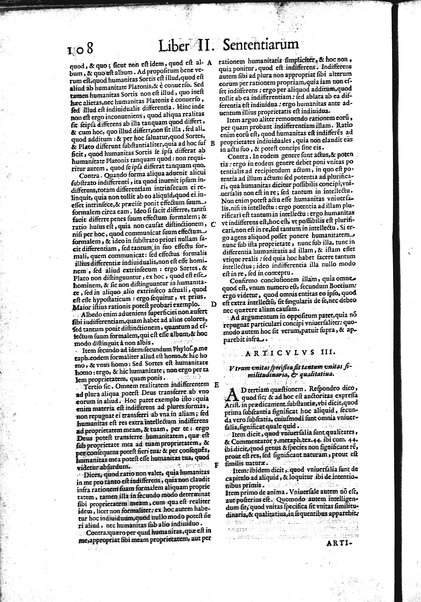 2: Commentariorum in secundum librum sententiarum tomus secundus