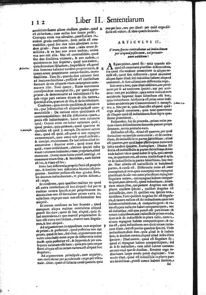 2: Commentariorum in secundum librum sententiarum tomus secundus