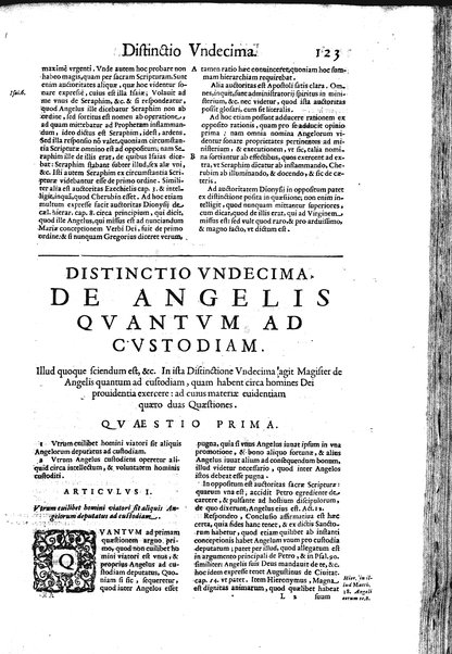 2: Commentariorum in secundum librum sententiarum tomus secundus