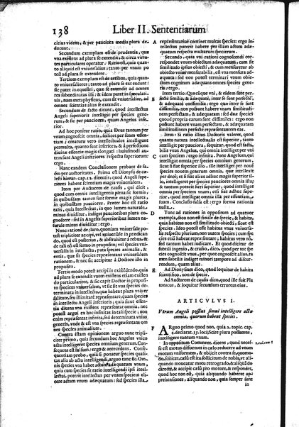2: Commentariorum in secundum librum sententiarum tomus secundus
