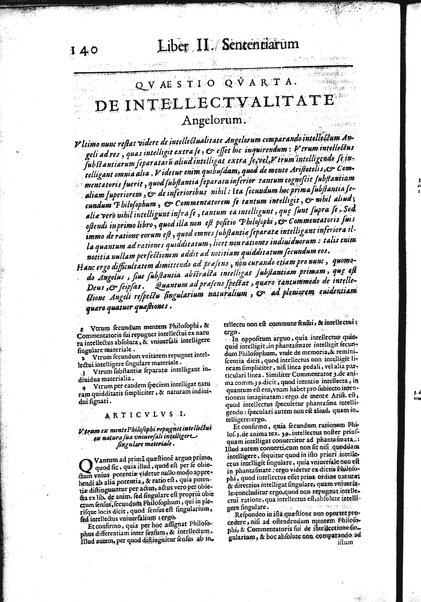 2: Commentariorum in secundum librum sententiarum tomus secundus