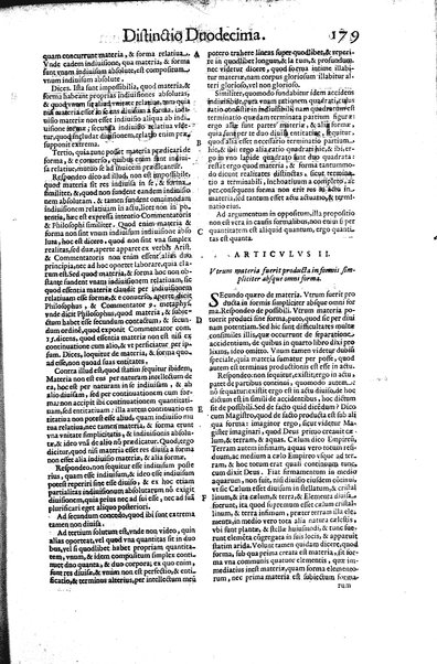 2: Commentariorum in secundum librum sententiarum tomus secundus