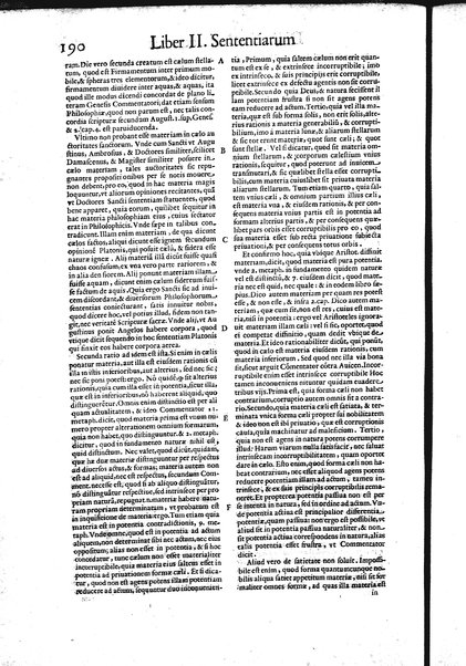 2: Commentariorum in secundum librum sententiarum tomus secundus