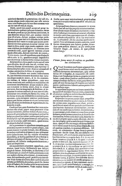 2: Commentariorum in secundum librum sententiarum tomus secundus