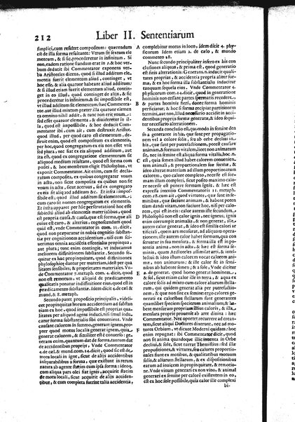 2: Commentariorum in secundum librum sententiarum tomus secundus