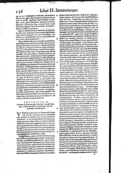 2: Commentariorum in secundum librum sententiarum tomus secundus