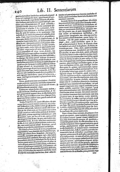 2: Commentariorum in secundum librum sententiarum tomus secundus