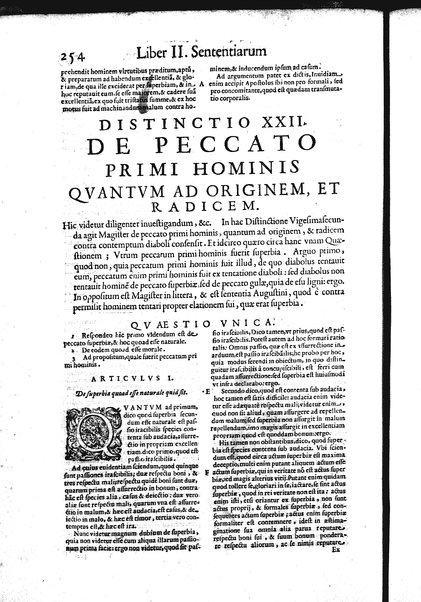 2: Commentariorum in secundum librum sententiarum tomus secundus