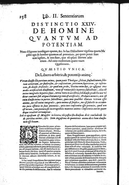 2: Commentariorum in secundum librum sententiarum tomus secundus