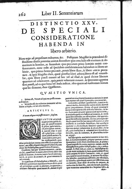 2: Commentariorum in secundum librum sententiarum tomus secundus