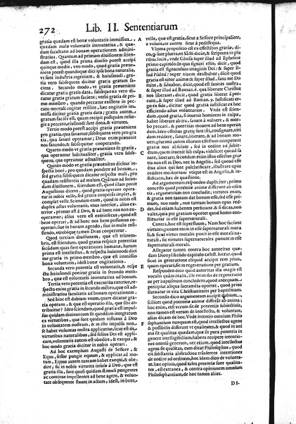 2: Commentariorum in secundum librum sententiarum tomus secundus