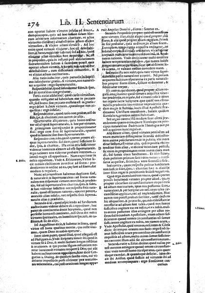 2: Commentariorum in secundum librum sententiarum tomus secundus