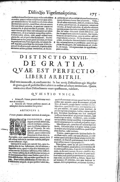 2: Commentariorum in secundum librum sententiarum tomus secundus