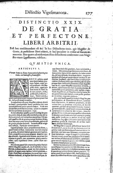 2: Commentariorum in secundum librum sententiarum tomus secundus