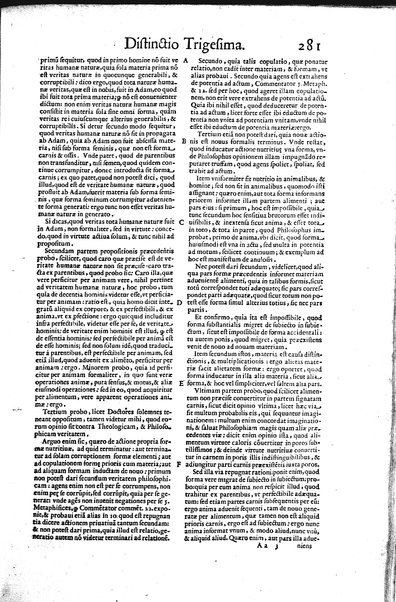 2: Commentariorum in secundum librum sententiarum tomus secundus