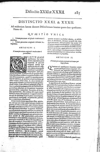 2: Commentariorum in secundum librum sententiarum tomus secundus