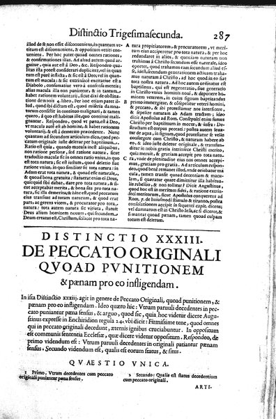 2: Commentariorum in secundum librum sententiarum tomus secundus