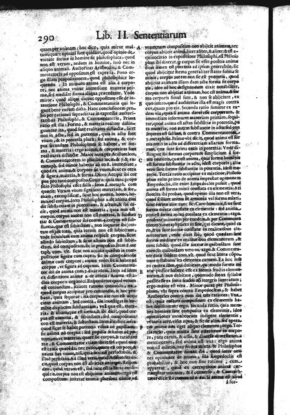 2: Commentariorum in secundum librum sententiarum tomus secundus