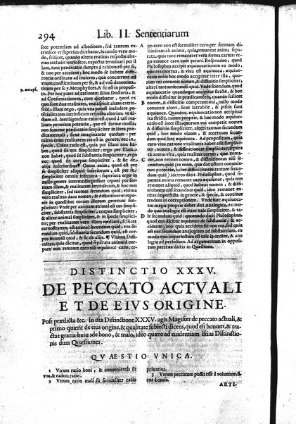 2: Commentariorum in secundum librum sententiarum tomus secundus