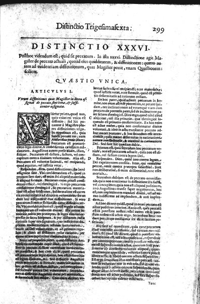 2: Commentariorum in secundum librum sententiarum tomus secundus