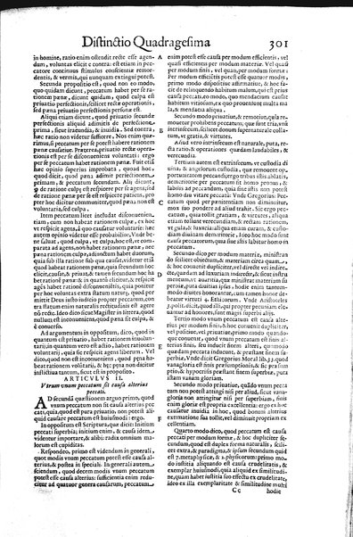 2: Commentariorum in secundum librum sententiarum tomus secundus