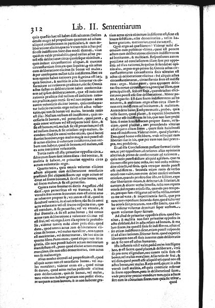 2: Commentariorum in secundum librum sententiarum tomus secundus