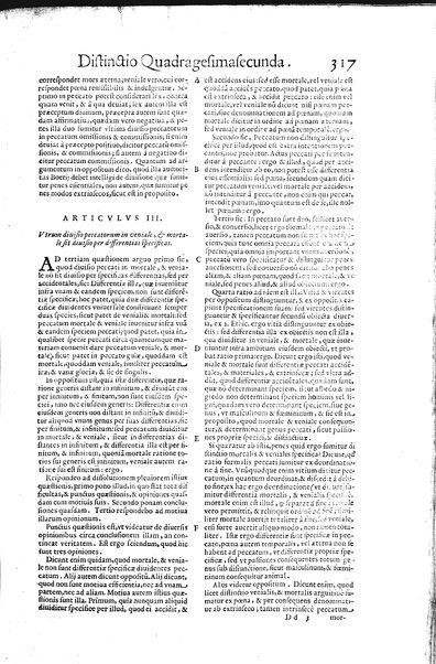 2: Commentariorum in secundum librum sententiarum tomus secundus