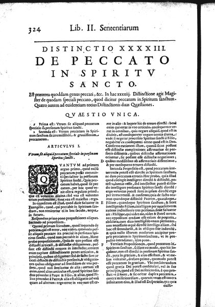 2: Commentariorum in secundum librum sententiarum tomus secundus